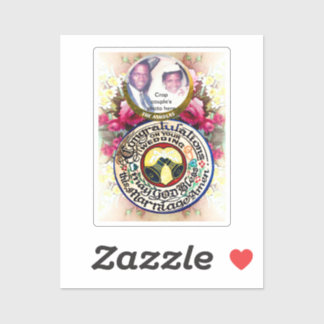 Congratulations on your wedding Custom-Cut Sticker