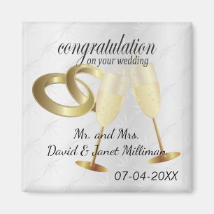 Congratulations on Your Wedding Day Magnet