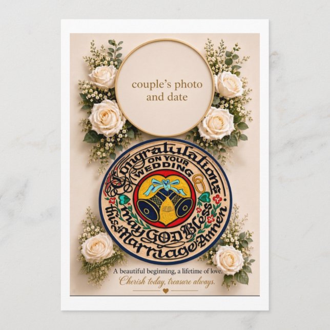  Congratulations ON YOUR WEDDING Flat Program (Front)