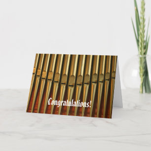 Congratulations organ card
