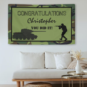 Congratulations Passing Out Soldier Banner