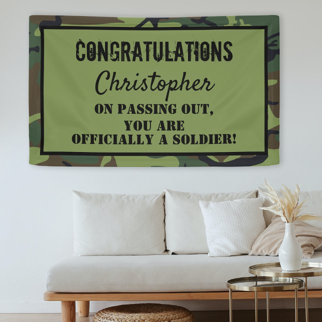 Congratulations Passing Out Soldier Banner (Creator Uploaded)