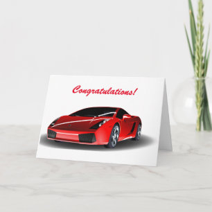 Congratulations Passing your driving test Card