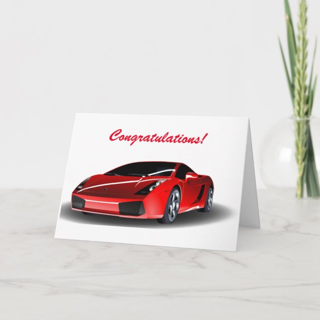 Congratulations Passing your driving test Card (Front)