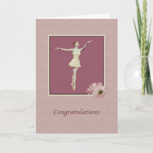Congratulations, Performance, Ballerina On Pointe Card
