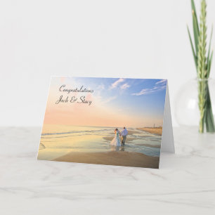 Congratulations Personalised Wedding Card