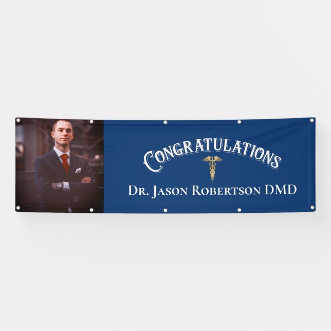 Congratulations Photo Dentist Dental Banner (Horizontal)