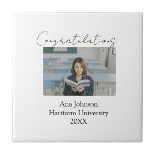 Congratulations photo graduate name university yea ceramic tile