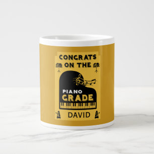 Congratulations Piano Music Exam Large Coffee Mug