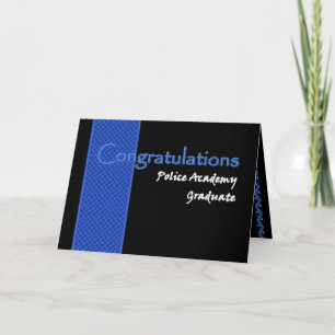 CONGRATULATIONS Police Academy Graduate Card