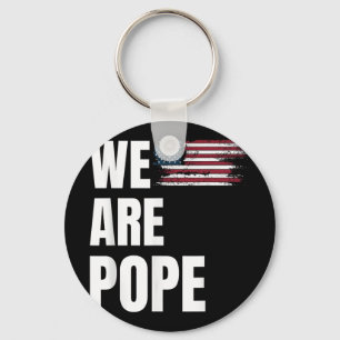 Congratulations Pope Leo Xiv. Us Celebration - We Key Ring