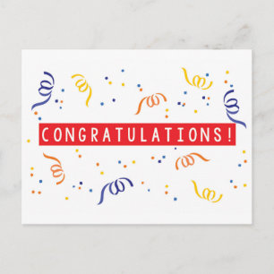 Congratulations Postcard