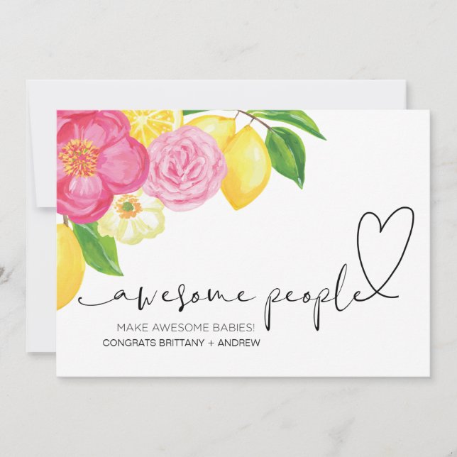 Congratulations Pregnancy Congrats on New Baby Card (Front)