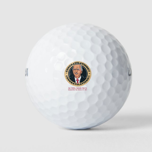 congratulations president joe biden golf balls (Front)
