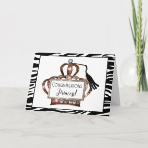 Congratulations Princess - We Bow Down To You! Car Card