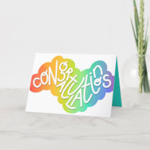 Congratulations Rainbow Quirky Font