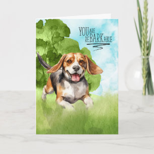 Congratulations reBARKable Beagle Dog Card