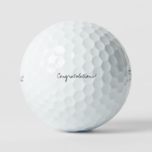 'Congratulations!' Retirement, Graduations Gift Golf Balls