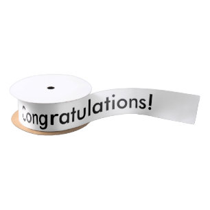 Congratulations Ribbon Satin Ribbon