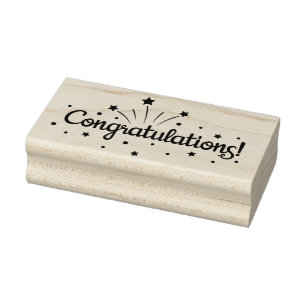 Congratulations  rubber stamp