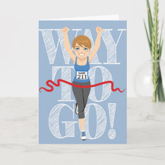 Congratulations Runner Card (customizable)