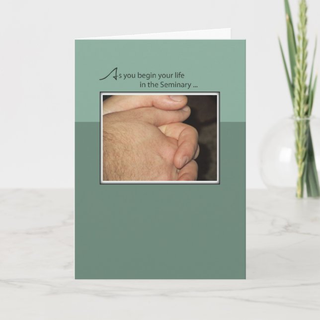 Congratulations  Seminarians In Prayer Card (Front)