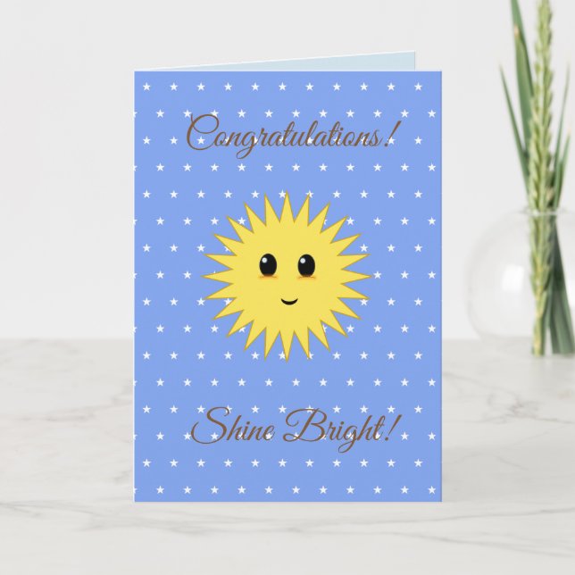 Congratulations Shine Bright Card (Front)