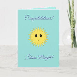Congratulations Shine Bright Card