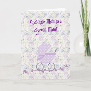 Congratulations Single Mum on New Baby Card