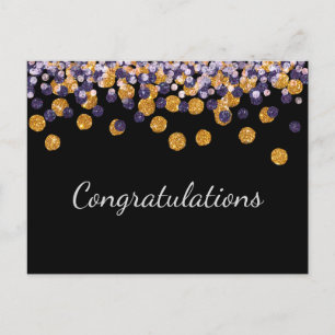 Congratulations Sparkle Postcard