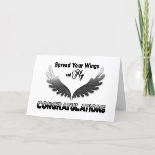 Congratulations, Spread Your Wings & Fly Card