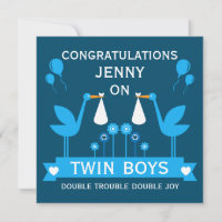Congratulations Stalk Delivery Twin Boy