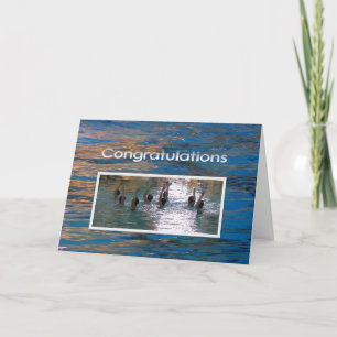 Congratulations Synchronized Swimming Card