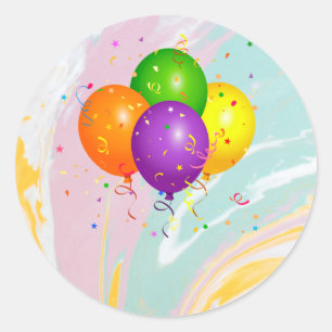 Congratulations template classic round sticker