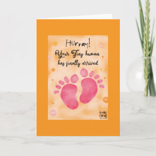 Congratulations - Tiny Human Baby Arrived Card