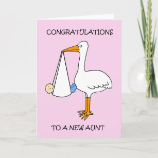 Congratulations to New Aunt (Baby Boy). Card