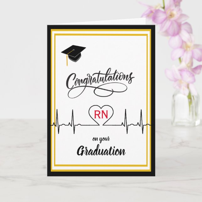 Congratulations to Nurse on their Graduation Card (Orchid)