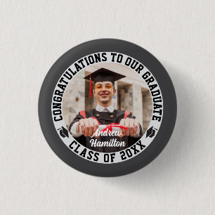 Congratulations To Our Graduate Graduation Photo 3 Cm Round Badge