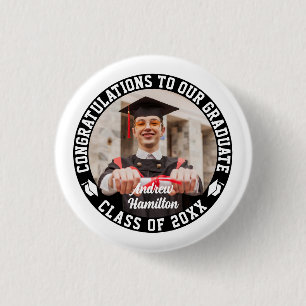 Congratulations To Our Graduate Graduation Photo 3 Cm Round Badge