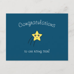 "Congratulations to Our Rising Star" Postcard