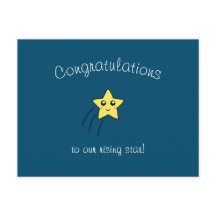 "Congratulations to Our Rising Star" Postcard