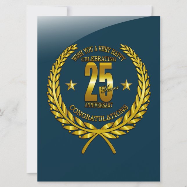 Congratulations to the 25th Anniversary (Front)