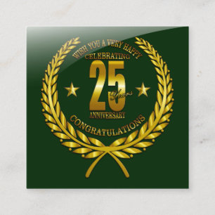 Congratulations to the 25th Anniversary Enclosure Card