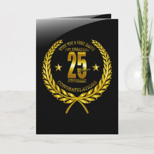 Congratulations to the 25th Anniversary Note Card