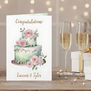 Congratulations to the Bride and Groom   Wedding Card