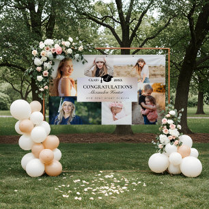 Congratulations To The Graduate 6 Photo Collage Banner