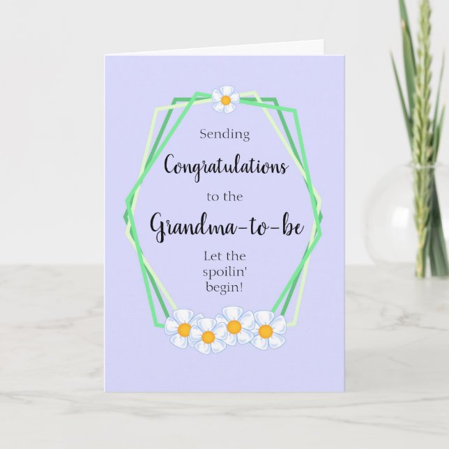 Congratulations to The Grandma-to-be Card (Front)