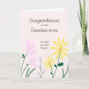 Congratulations to The Grandma-to-be Card