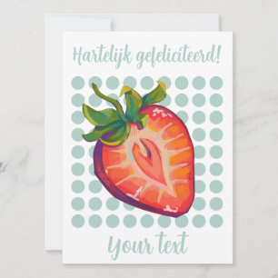Congratulations to the strawberry holiday card
