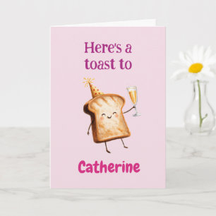 Congratulations to Women, Funny Toast, Bubbly Card